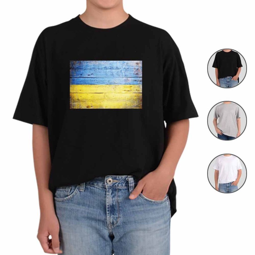 반팔티 국기 유럽국가 우크라이나 5번 그림 다양한색상 전사이즈