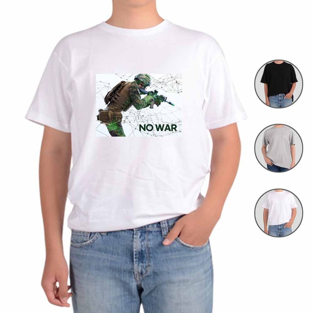 반팔티 무기 WAR PEACE 전쟁과평화 7번 그림 다양한색상 전사이즈