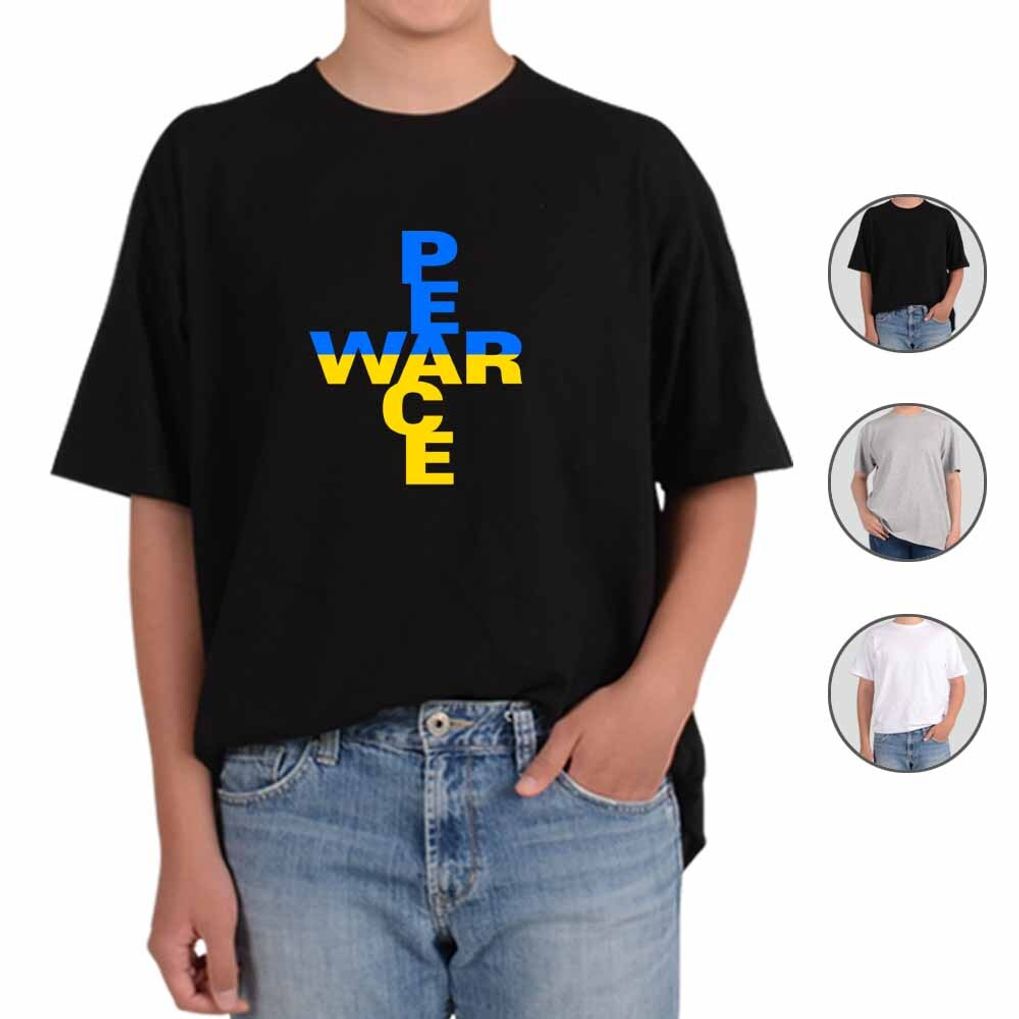 반팔티 NO WAR 평화 유럽 우크라이나 5번 그림 다양한색상 전사이즈
