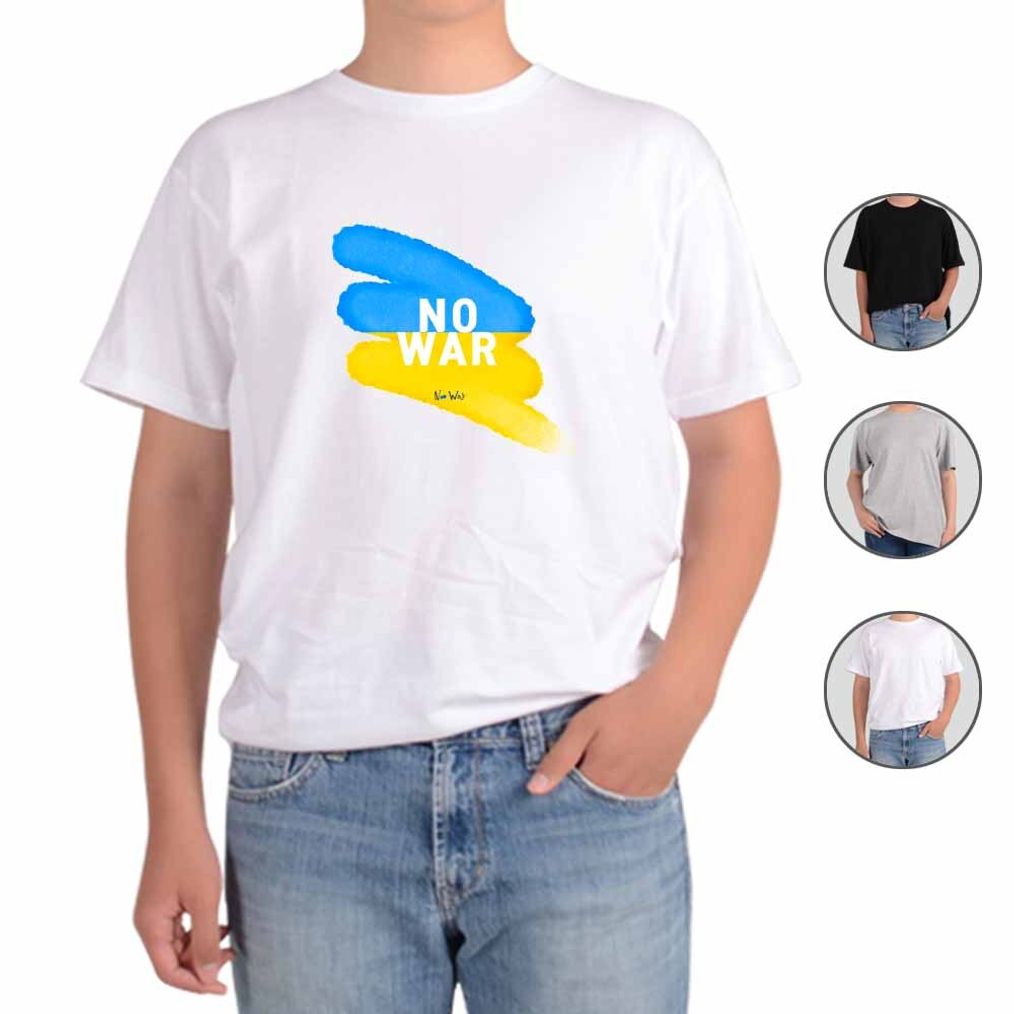 반팔티 NO WAR 평화 유럽 우크라이나 6번 그림 다양한색상 전사이즈