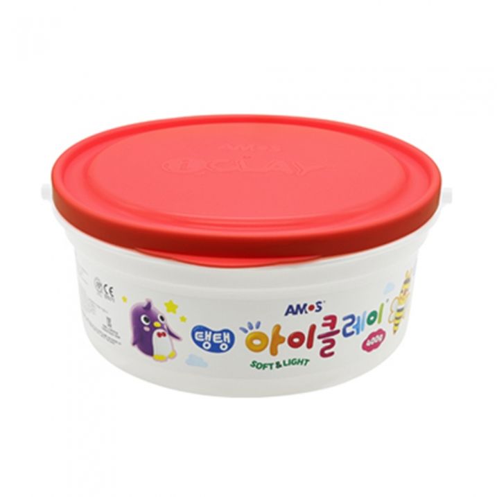 아모스 23000 탱탱아이클레이 400g 빨강 점토 / 버켓