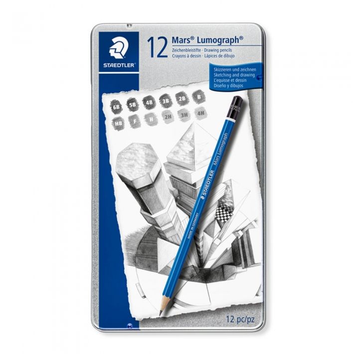 스테들러 마스 루모그라프 제도연필 100 G12 스케치연필 / 틴케이스