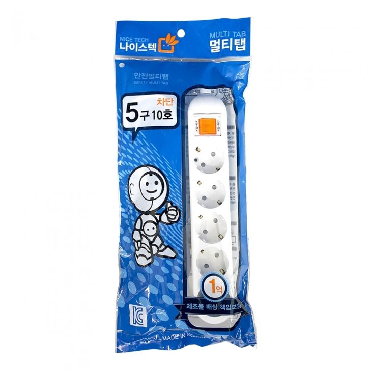 나이스 멀티탭 차단 5구10호 / 8.5m