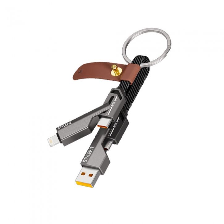 지클랜 스타일파이 4in1 초고속 충전 케이블 240W 키링타입 C71