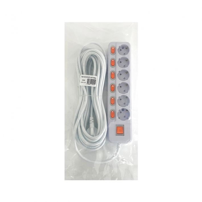 현대 멀티탭 개별 6구 10M HMP-610