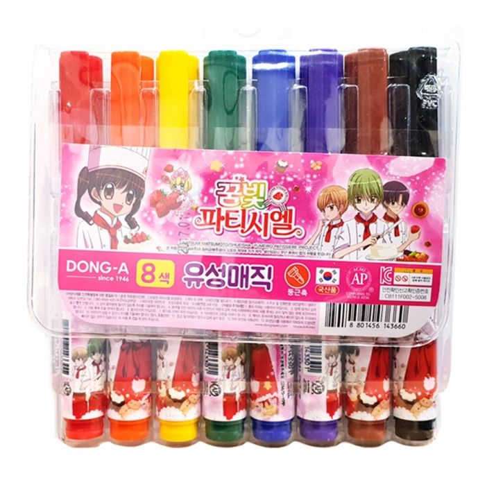 동아 유성매직 8색 꿈빛파티시엘 여아용