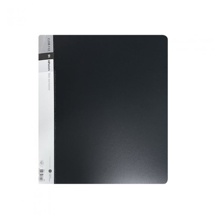 문화 F553-71 링 클리어화일 80매 흑색