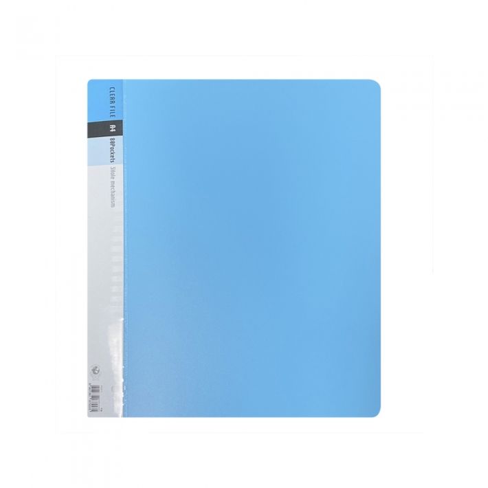 문화 F553-72 링 클리어화일 80매 하늘색