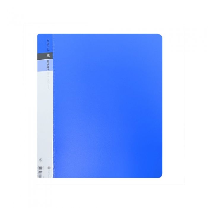 문화 F553-76 링 클리어화일 80매 청색