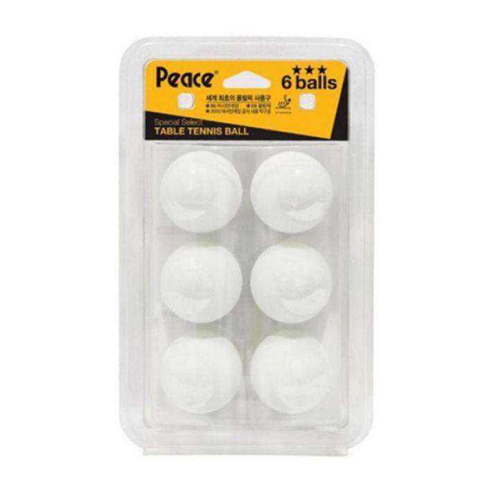 (피스) 탁구공 흰색 3성 6개입