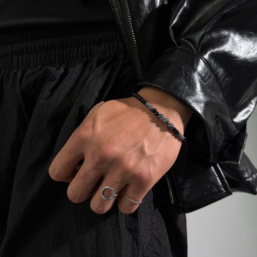 블랙 템페스트 오닉스 남자팔찌