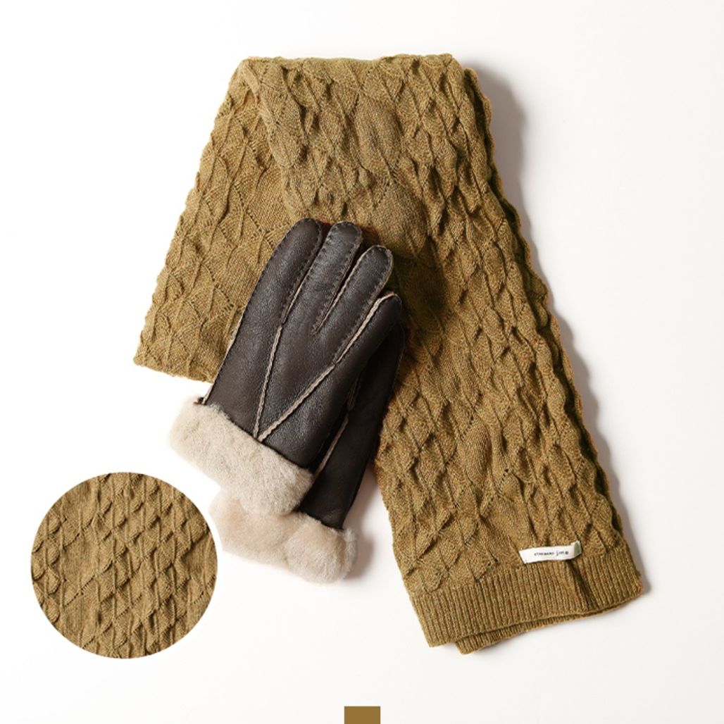 케이블 꽈배기 머플러