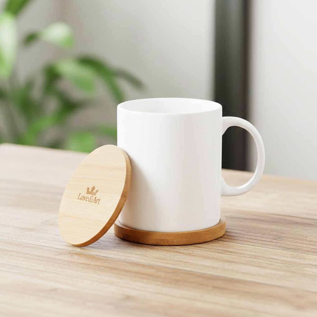 본차이나 내츄럴 뚜껑머그 400ml