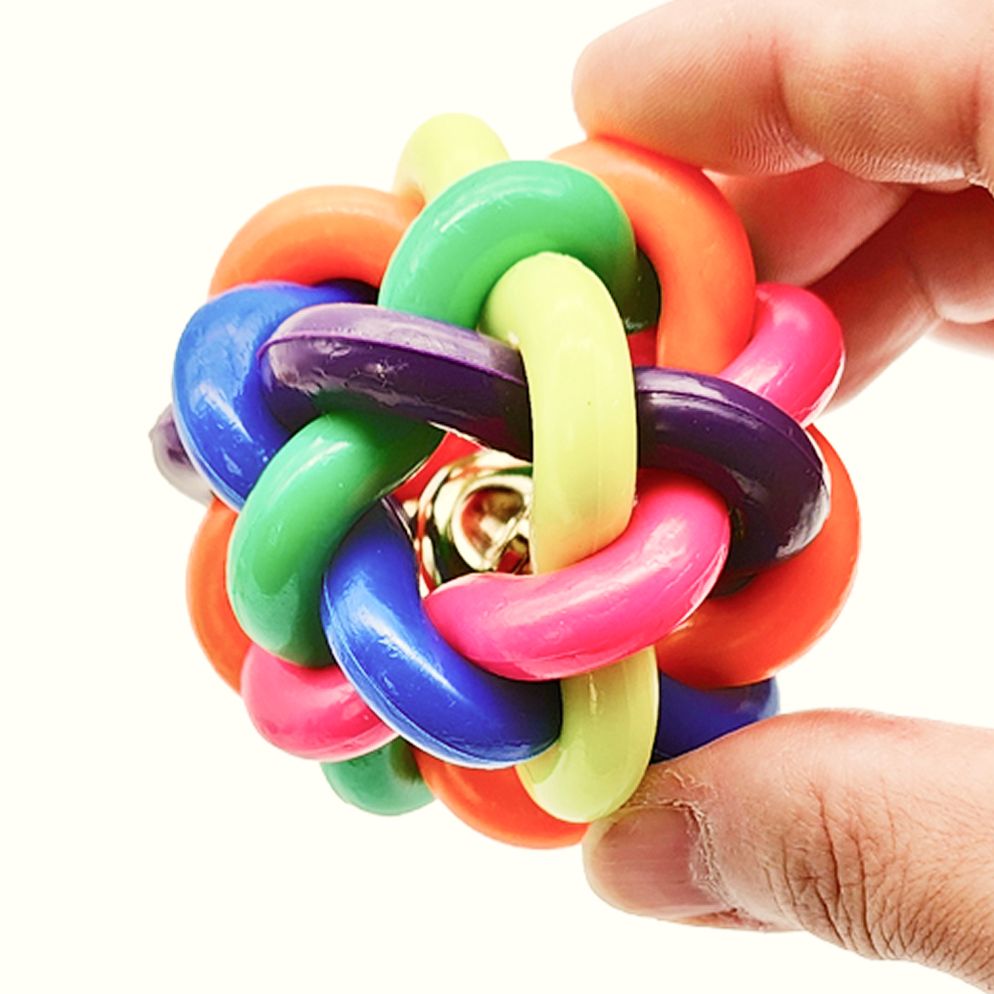 강아지 고양이 노즈워크 볼 소리나는 장난감 꼬임 방울 공 소형