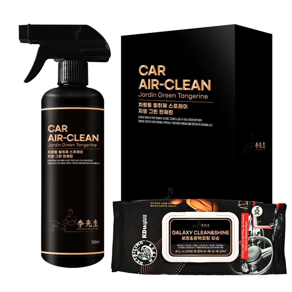 (묶음할인) 이선생 차량용 탈취제 500ml+세정광택코팅티슈 30매(12개이상 주문)