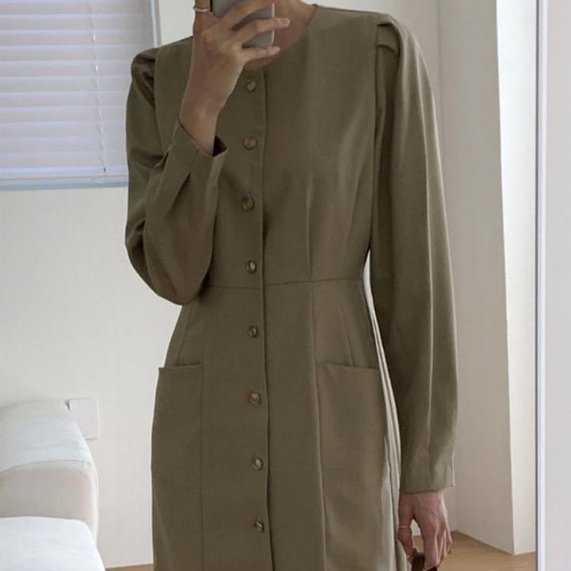 원피스 핀턱 여성스러운 분위기를 연출해 주는 하객룩