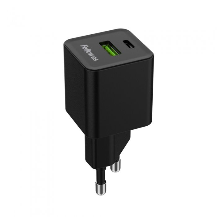 펠로우즈 30W 2포트 QC 3.0 고속 충전기 블랙 CRC80010 / C타입 A타입