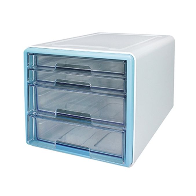 카파맥스 포인트 미니 소품함 서류함 4단 민트 (1개입)