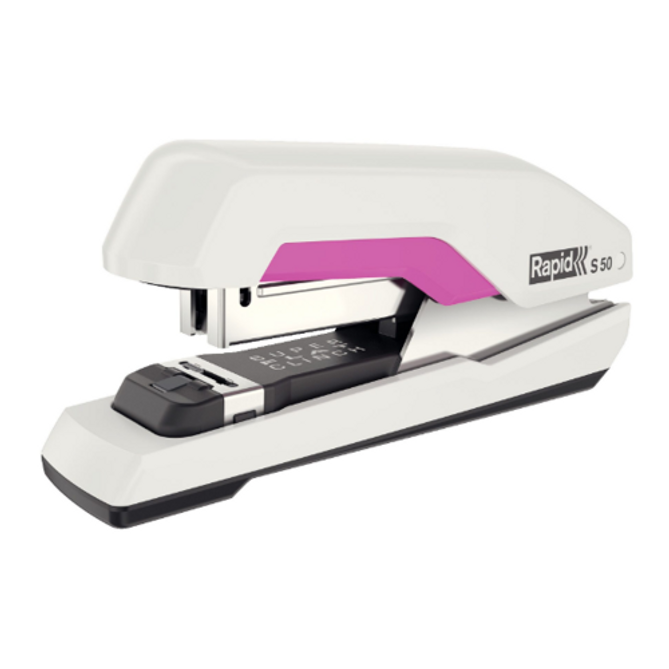 라피드 평면스테플러 S-50 화이트/핑크 50매 (1개입)