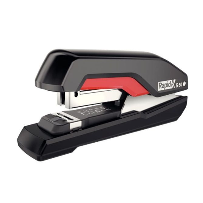 라피드 평면스테플러 S-50 블랙/레드 50매 (1개입)