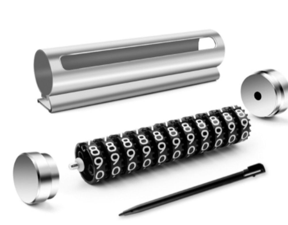 자동차 주차 전화 메탈 번호판 블랙 색상