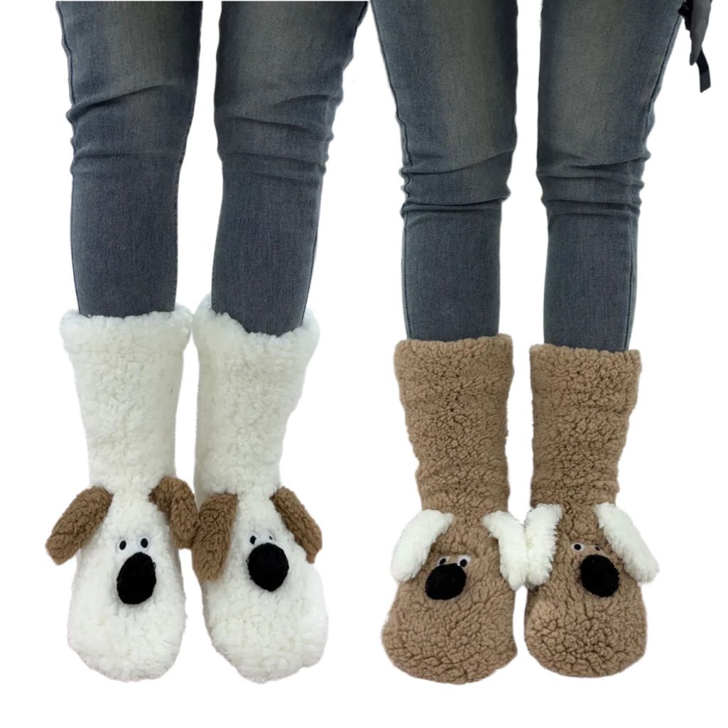 고중량 프리미엄 미끄럼 방지 강아지 롱 수면양말