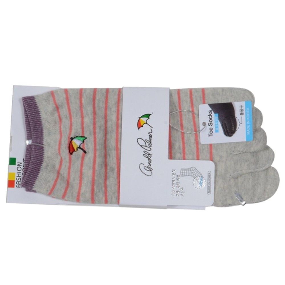 편안한 착용감 숙녀 링글 발가락 양말 5족