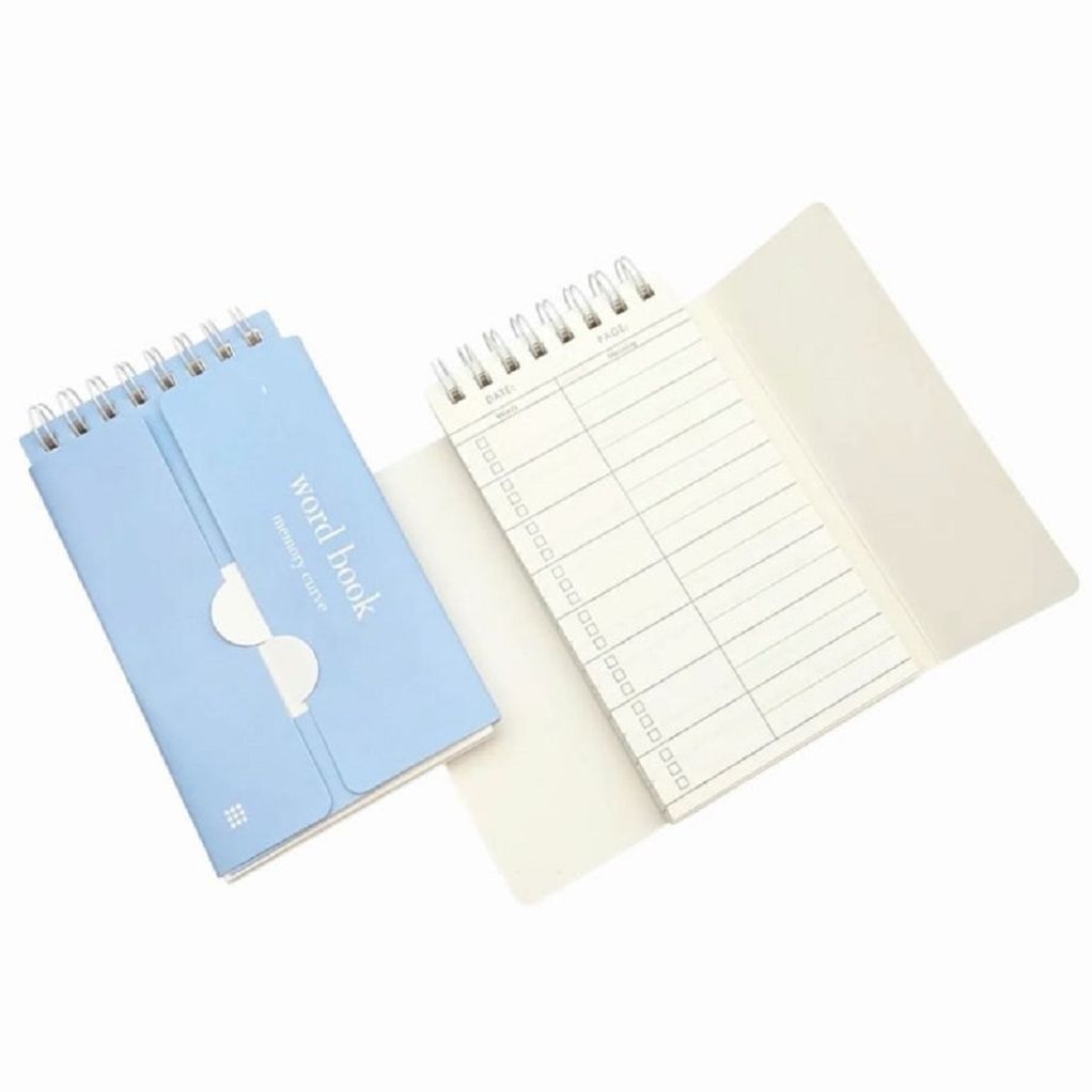 스프링 커버형 단어장 블루