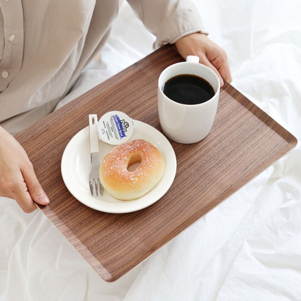 플레이트 원목 쟁반 대형 월넛