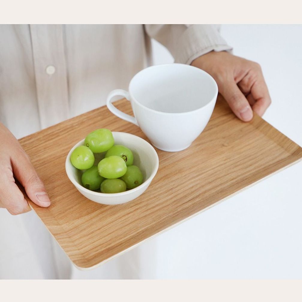 플레이트 원목 쟁반 중형 네추럴