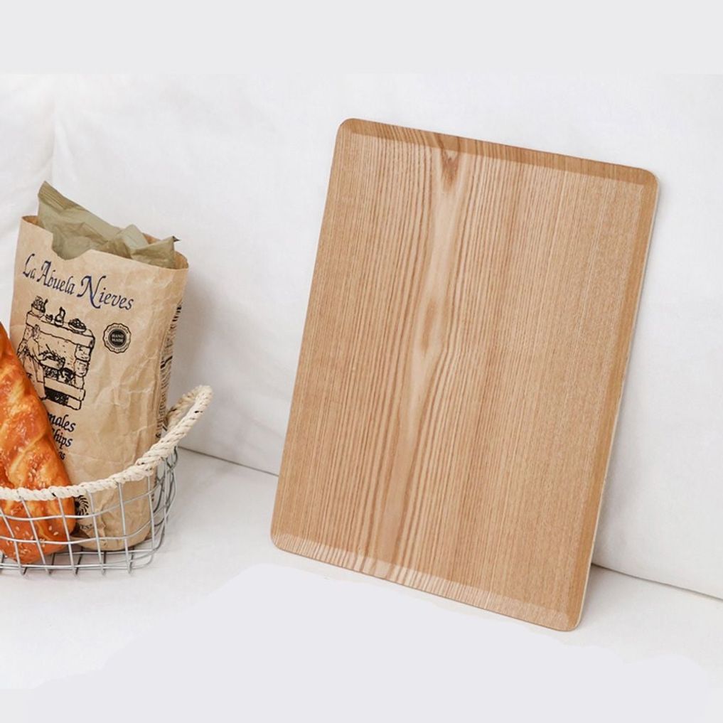 플레이트 원목 쟁반 대형 네추럴