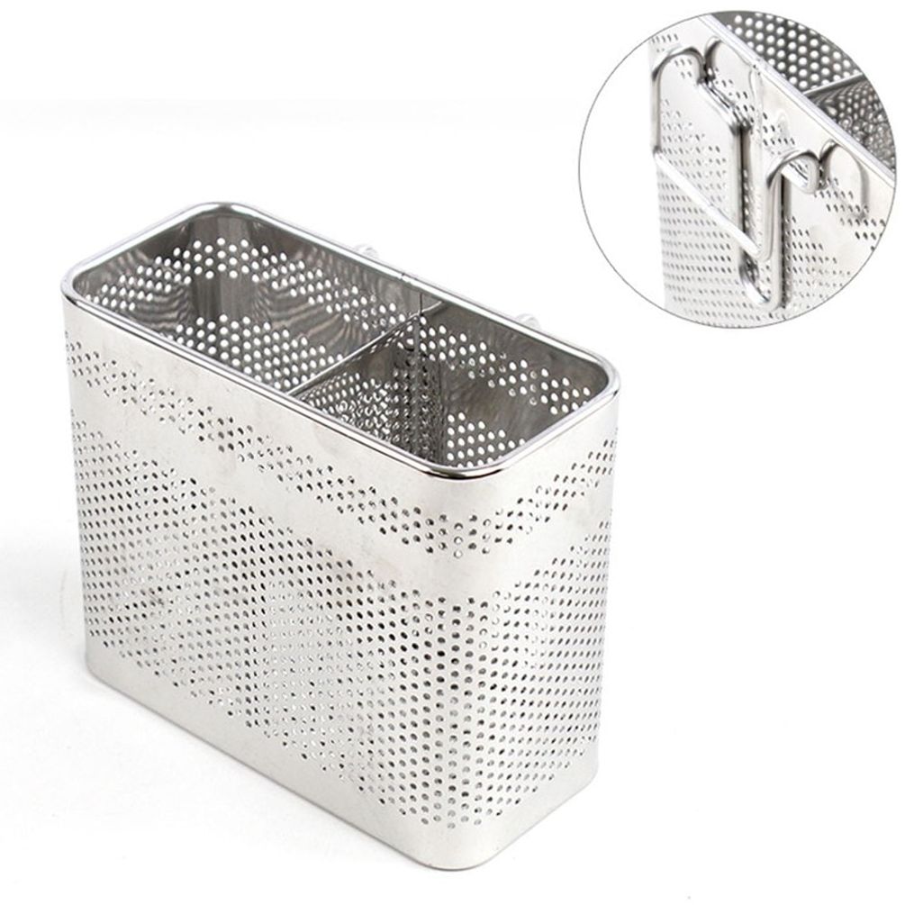 키친마이스터 스텐 직사각수저통 (외커링 와이어)