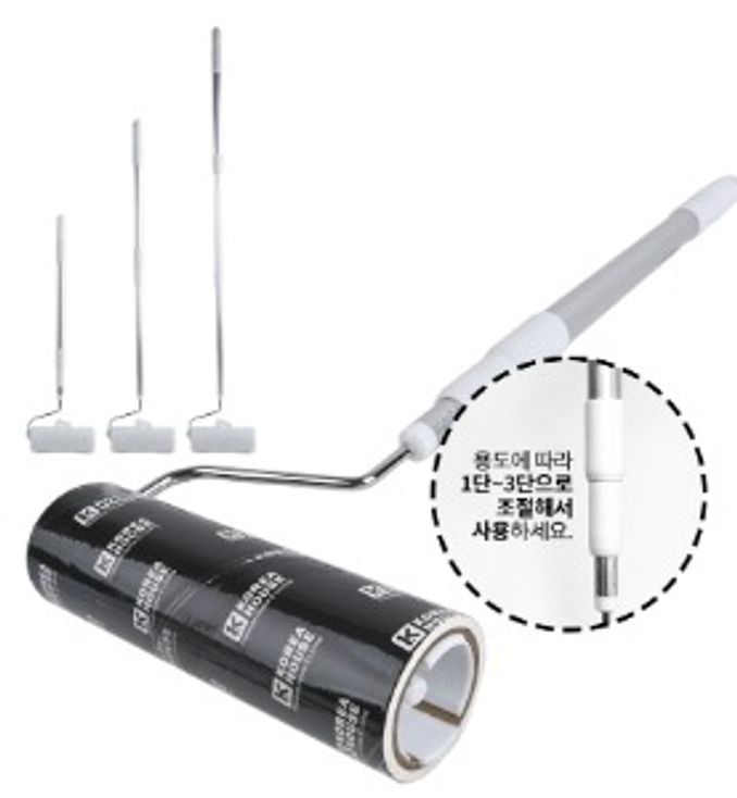 사선 컷팅 테이프 크리너 3단 초강력 먼지제거 핸들 세트