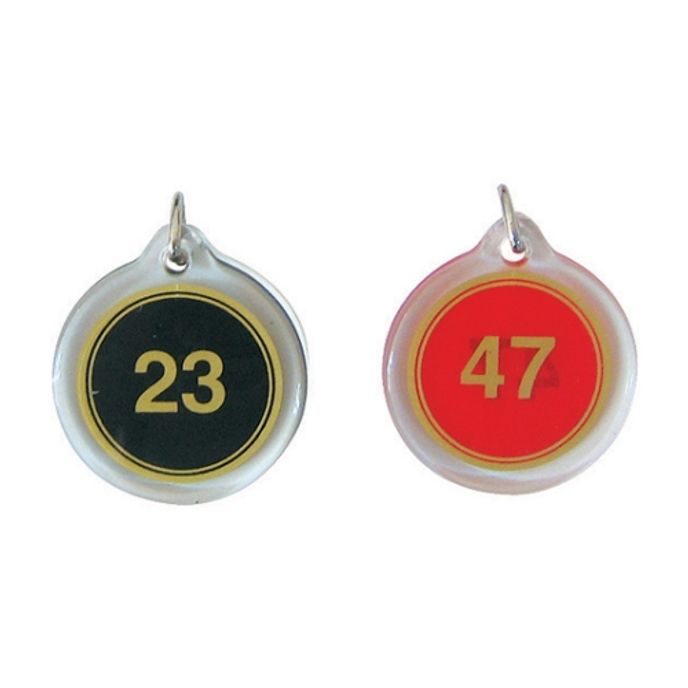 세모네모 원형 양면번호표 Y1005 / 지름 38mm (1개입)