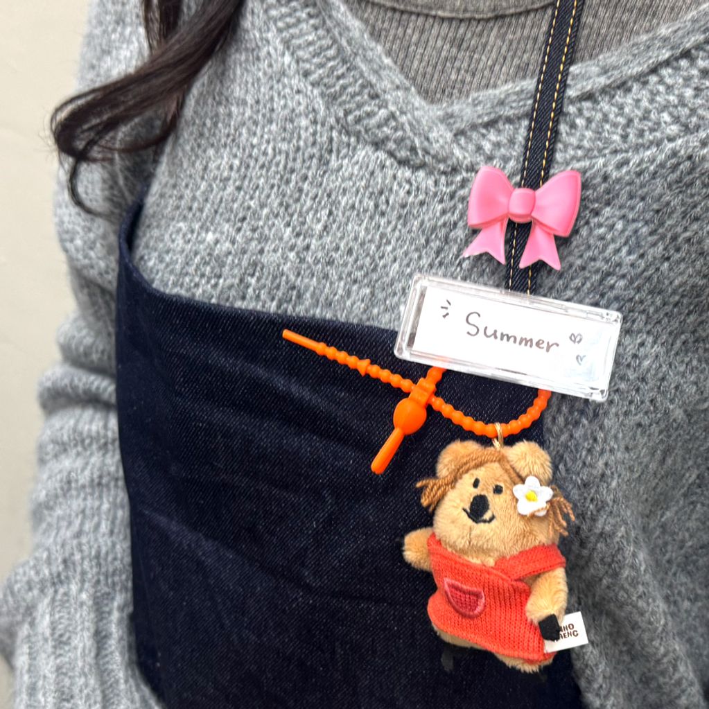 이모지 이모티콘 머리핀 리본