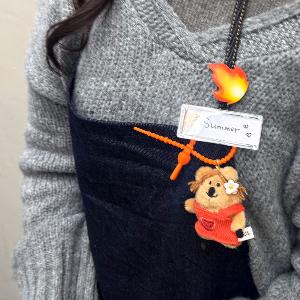 이모지 이모티콘 머리핀 화끈