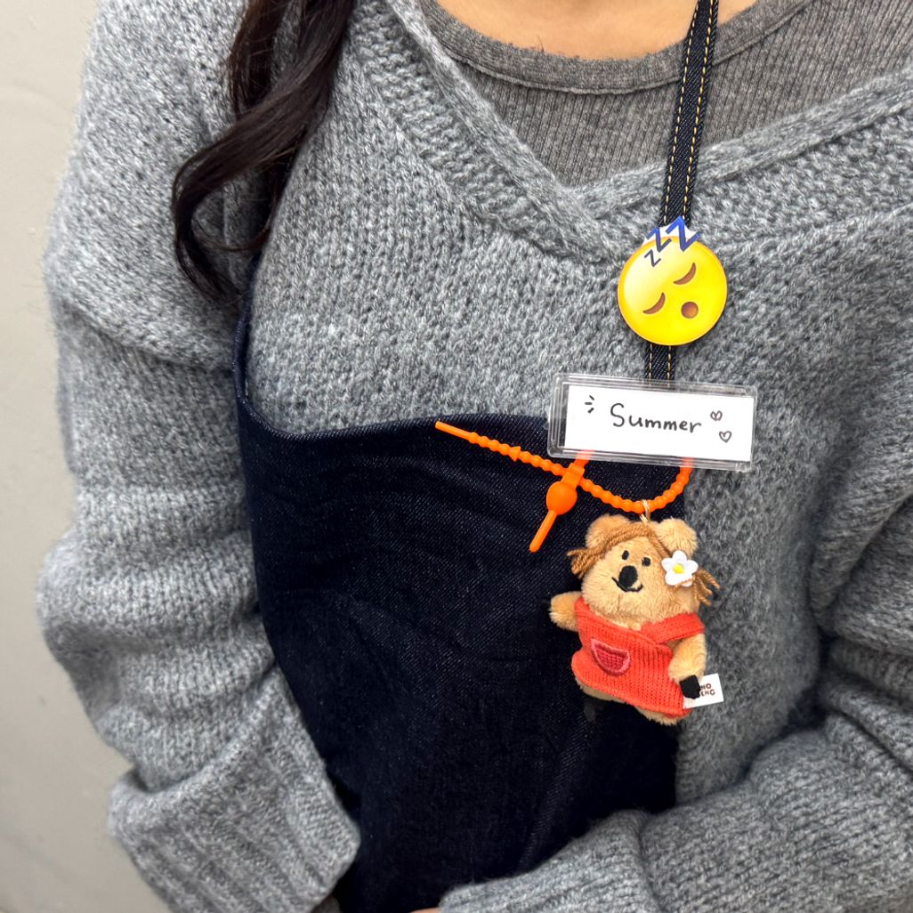 이모지 이모티콘 머리핀 쿨쿨