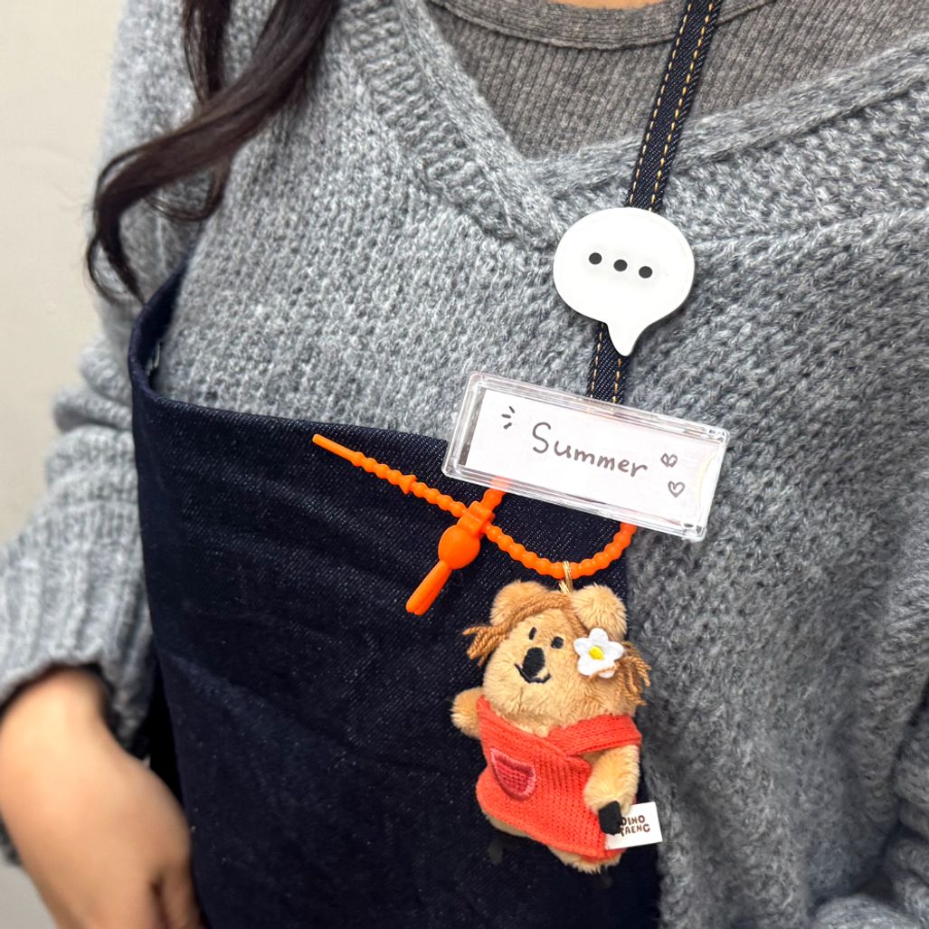 이모지 이모티콘 머리핀 점점점