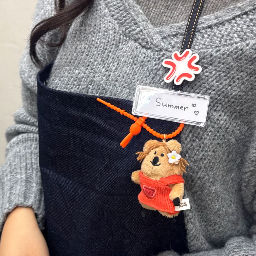 이모지 이모티콘 머리핀 빠직