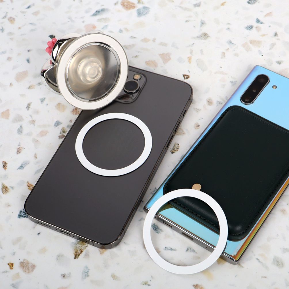 호환용 마그네틱링 철판 스티커 화이트