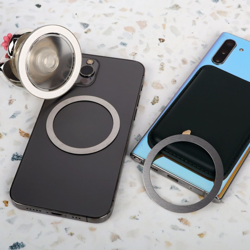 호환용 마그네틱링 철판 스티커 실버