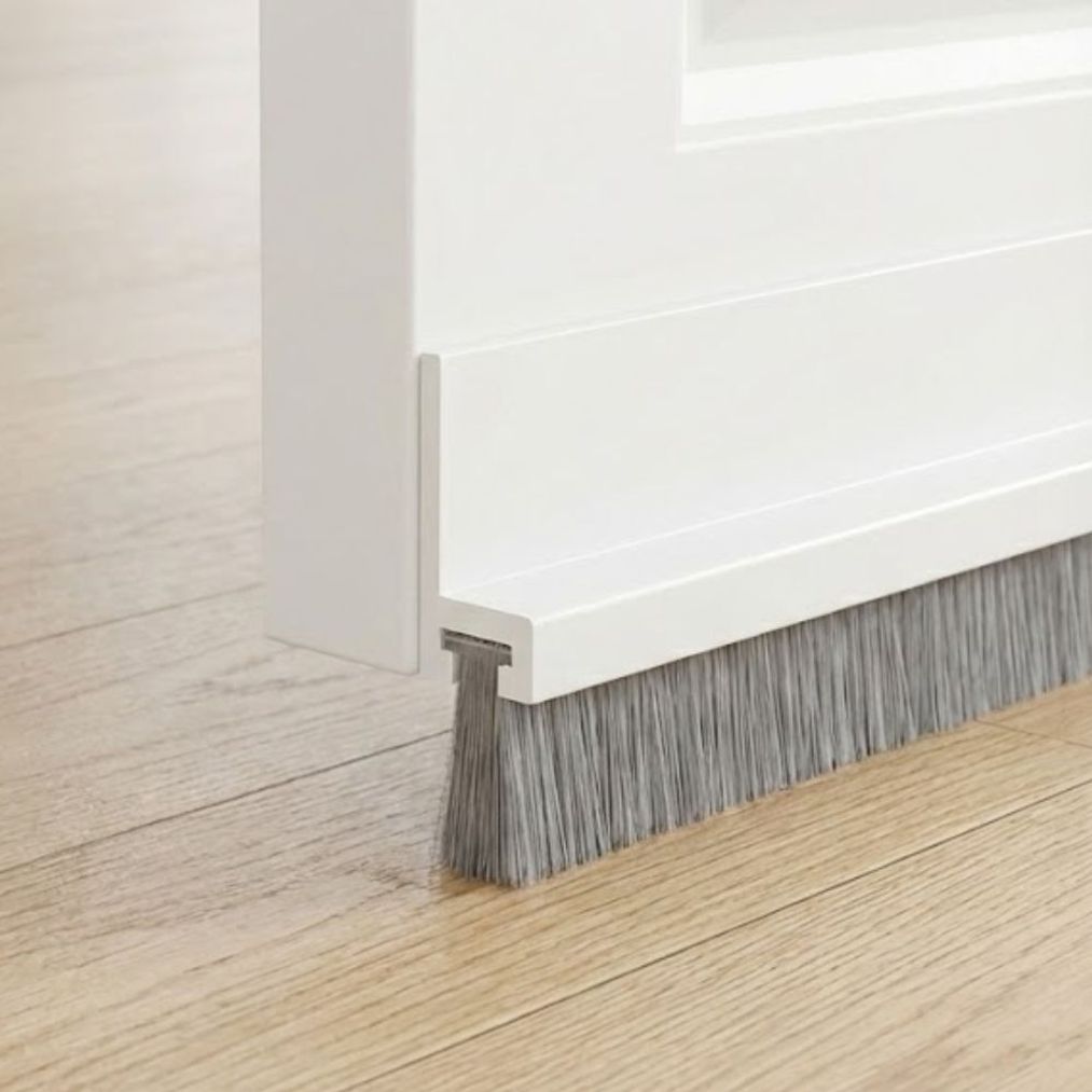분리형 미세모 브러쉬 문풍지 현관 방문 하단 틈새막이 1m