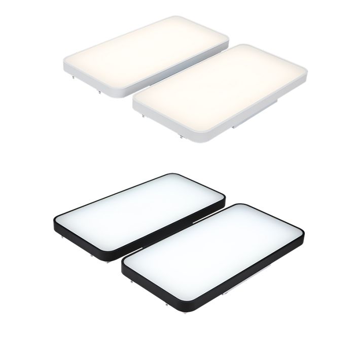 거실등 LED 마빈 4등 100W 주백 주광 블랙 화이트 4K 750X700X70