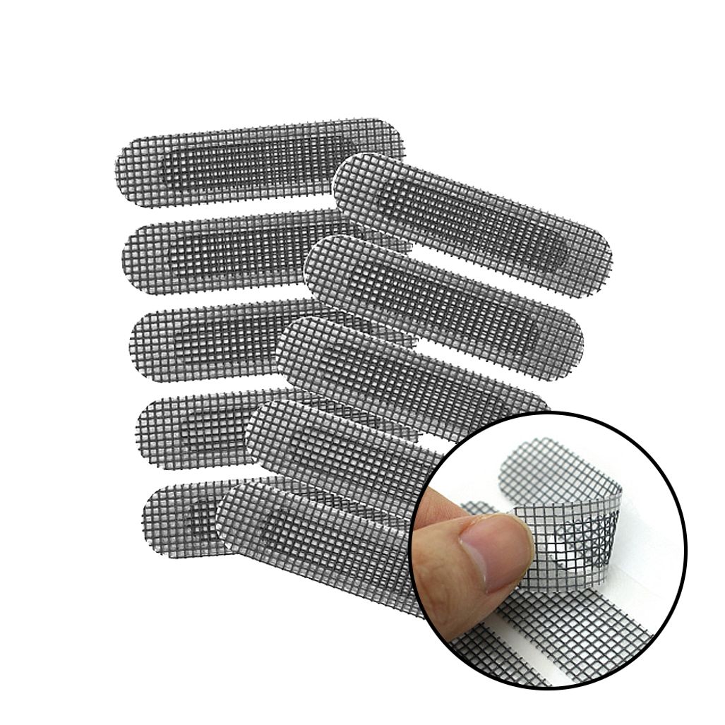 벌레차단 접착용 보수용 방충망 구멍보수 해충방지 물구멍 커버용 10P