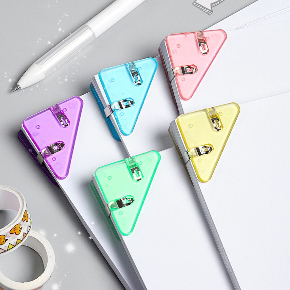 타프 삼각형 코너 클립 A4용지 정리 5개입 SD-251265