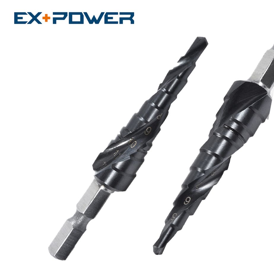 홀커터 홀쏘 임팩 헤리컬 2날 9단 2M 4-12mm 스텝드릴