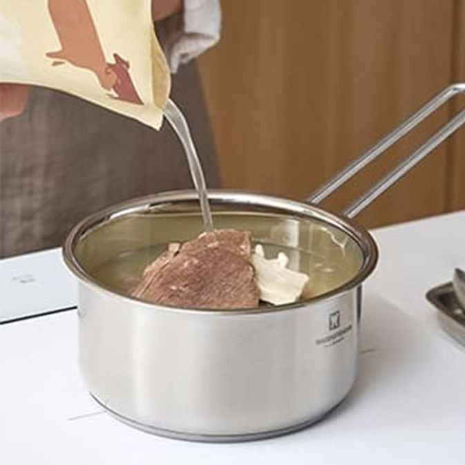 바겐슈타이거 스텐냄비 이유식 라면 인덕션 미니 편수 냄비 14cm