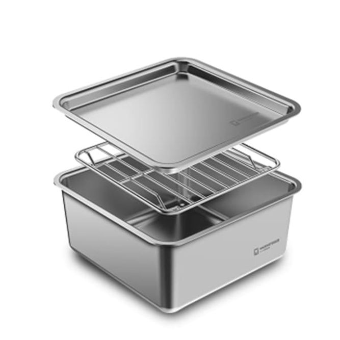 바겐슈타이거 스텐 반찬통 냉장고 보관 용기 주방 밧드 낮은형 중 750ml