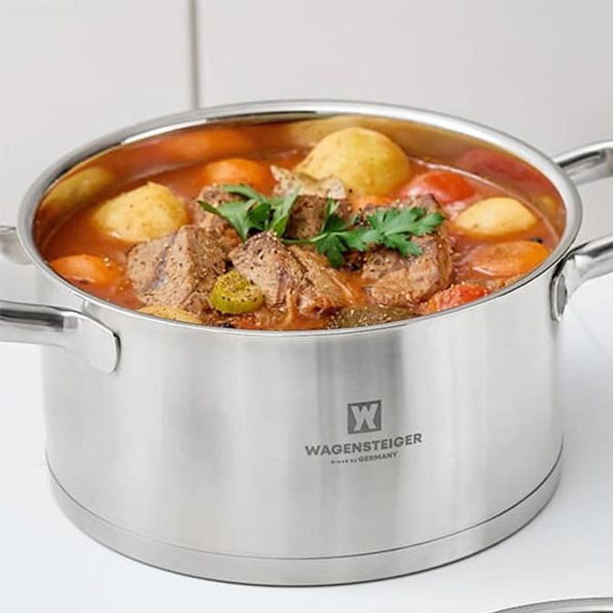 바겐슈타이거 스텐 냄비 IH 인덕션 국 찌개 라면 요리 양수 냄비 22cm