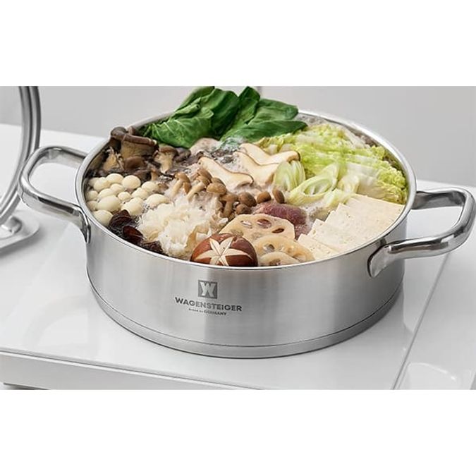 바겐슈타이거 스텐 냄비 IH 인덕션 국 찌개 전골 요리 양수 냄비 26cm